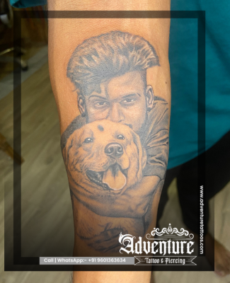 Pet tattoo design Adventure Tattoo Ahmedabad